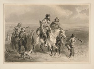 Rufianes fronterizos que invaden Kansas de Felix O. C. Darley