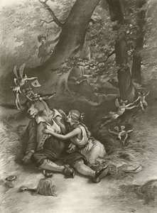 El Sueño de una Noche de Verano. Acto IV, Escena I de Felix Octavius Carr Darley