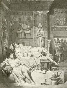 Antony y Cleopatra. Acto V, Escena II (grabado) de Felix Octavius Carr Darley