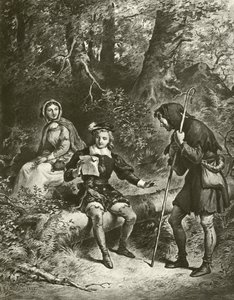Como gustéis. Acto IV-Escena III de Felix Octavius Carr Darley