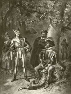 Como gustéis. Acto V-Escena IV de Felix Octavius Carr Darley