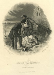David Copperfield: Salvado de la Destrucción, grabado por H.B. Hall und Sons, 1867 de Felix Octavius Carr Darley