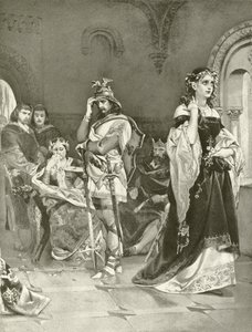 Hamlet. Acto IV, Escena V (grabado) de Felix Octavius Carr Darley