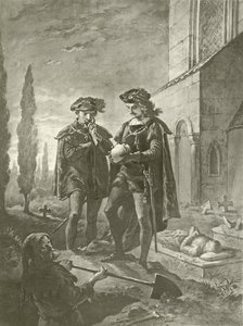 Hamlet. Acto V, Escena I de Felix Octavius Carr Darley