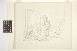 Ilustraciones de Rip Van Winkle, Lámina 5 (litografía) de Felix Octavius Carr Darley