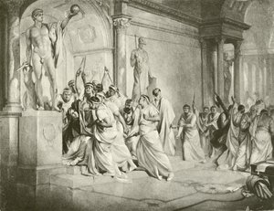 Julio César. Acto III-Escena I de Felix Octavius Carr Darley