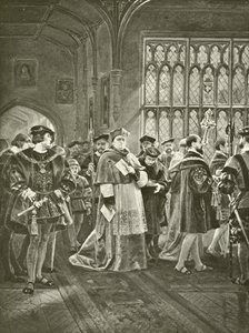Rey Enrique VIII. Acto I, Escena I de Felix Octavius Carr Darley