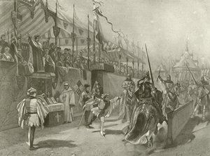 Rey Ricardo II. Acto I, Escena III de Felix Octavius Carr Darley