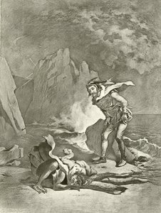 La tempestad. Acto II, Escena II de Felix Octavius Carr Darley