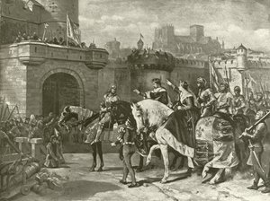 Tercera parte de Enrique VI. Acto II, Escena II (grabado) de Felix Octavius Carr Darley