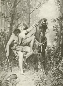 Venus y Adonis. Poemas (grabado) de Felix Octavius Carr Darley