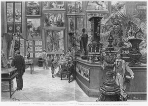 Las galerías retrospectivas extranjeras del Trocadero, India, China, Japón, en la Exposición Universal de 1878, París, de 
