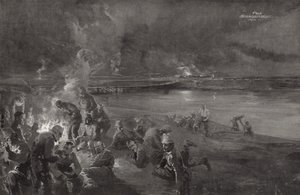 Alemánes en guardia en el río Mosa de Felix Schwormstadt