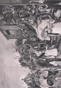 Al frente, ilustración de Hindenburg publicado por Daterlandischer Derlag C U Weller Berlín de Felix Schwormstadt