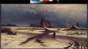 Degel (Deshielo) - Pintura de Fyodor Vasilyev (Feodor Alexandrovich, Fiodor Alexandrovitch Vassiliev (1850-1873), huile sur toile