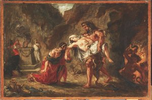 Hércules y Alcestis de Ferdinand Victor Eugene Delacroix