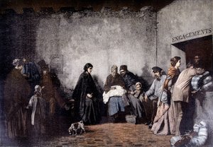 El Monte de Piedad - del cuadro de Heilbuth - en 