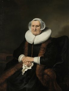 Retrato de una anciana, posiblemente Elisabeth Bas
Retrato de una anciana, posiblemente Elisabeth Jacobsdr Bas (1571-1649), viuda de Jochem Hendricksz Swartenhont