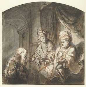 José presenta a su padre al Faraón de Ferdinand Bol