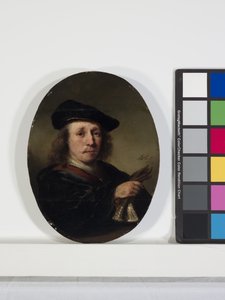 Retrato de un hombre (óleo sobre madera)