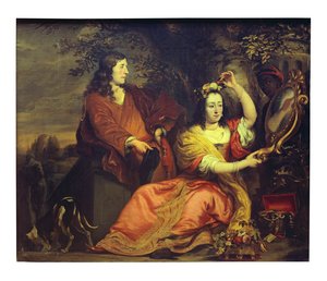 Retrato de Pieter de la Court y su esposa (óleo sobre lienzo)