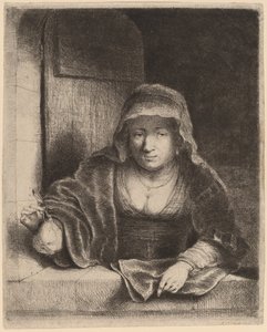 La mujer con la pera de Ferdinand Bol