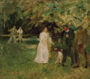 Conversación en el parque de Ferdinand Brutt