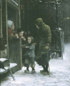 Anciana y Niño Pidiendo Limosna de Ferdinand Carl Sierich