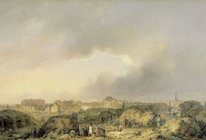 La ciudadela de Amberes poco después del asedio del 19 de noviembre al 23 de diciembre de 1832, y la rendición de los holandeses Garisson a los franceses de Ferdinand De Braekeleer (I)