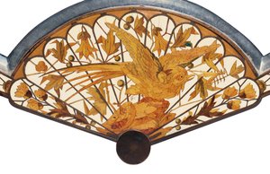Detalle de un espejo de mesa, Maison Giroux, c.1880 de Ferdinand Duvinage