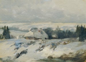 Tierras Altas de Bohemia y Moravia (del portafolio "16 vistas de paisajes checos 