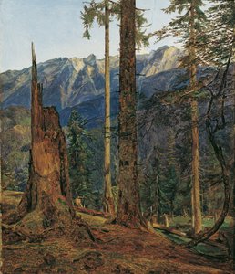 El Höllengebirge cerca de Ischl de Ferdinand Georg Waldmuller