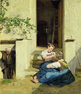 Niñas haciendo guirnaldas, 1846