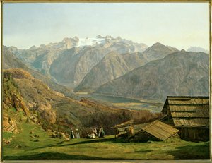 Lago Gosau de Ferdinand Georg Waldmuller