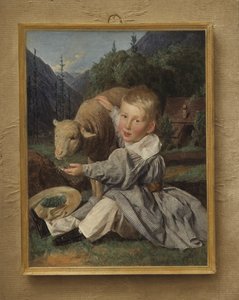 Retrato de Gustav von Arthaber de niño de Ferdinand Georg Waldmuller