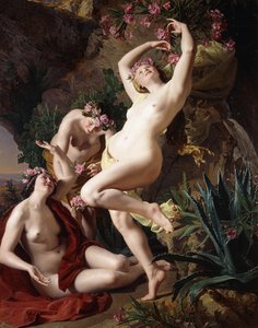 Las ninfas en la Odisea de Homero, 1856 de Ferdinand Georg Waldmuller
