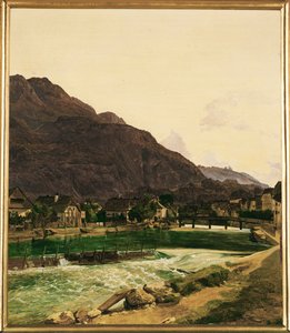 El río Traun, cerca de Ischl de Ferdinand Georg Waldmuller