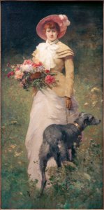 Mujer con perro