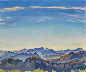 Los Alpes de Vaud desde los Rochers de Naye