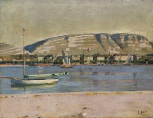Puerto de Ginebra y el Saleve