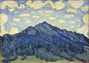 Paisaje en los Alpes suizos de Ferdinand Hodler