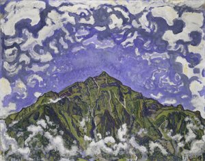 Monte Niesen visto desde Heustrich, 1910 de Ferdinand Hodler