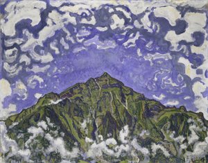 Monte Niesen visto desde Heustrich, 1910 de Ferdinand Hodler