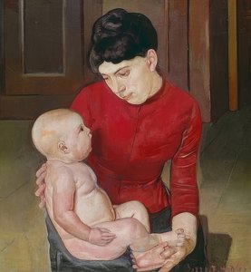 Madre e hijo. 1887 de Ferdinand Hodler