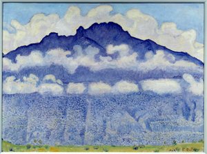 Schynige Platte (paisaje montañoso en el Oberland, Alpes suizos) de Ferdinand Hodler
