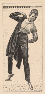 Estudiante poniéndose el abrigo de Ferdinand Hodler