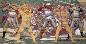La batalla de Näfels de Ferdinand Hodler