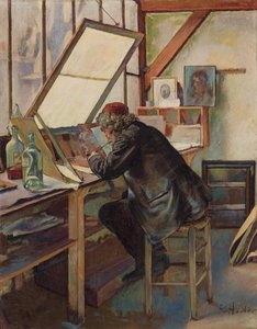El grabador de Ferdinand Hodler