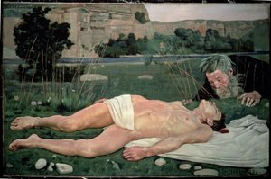 El buen samaritano, 1886 de Ferdinand Hodler
