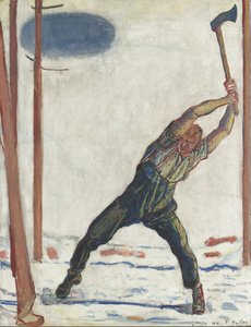 El leñador, 1910 de Ferdinand Hodler